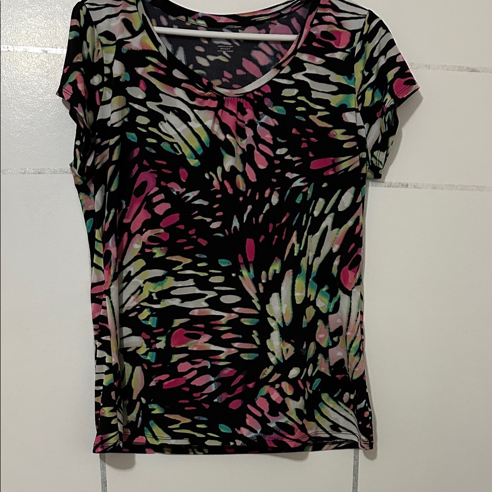Worthington Multicolor Short Sleeve Top
